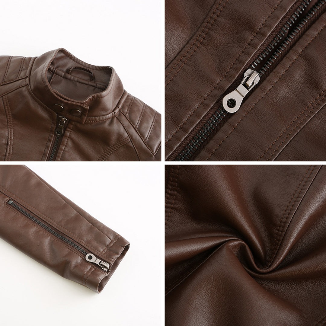 Leather Jacket for Women - Morgan