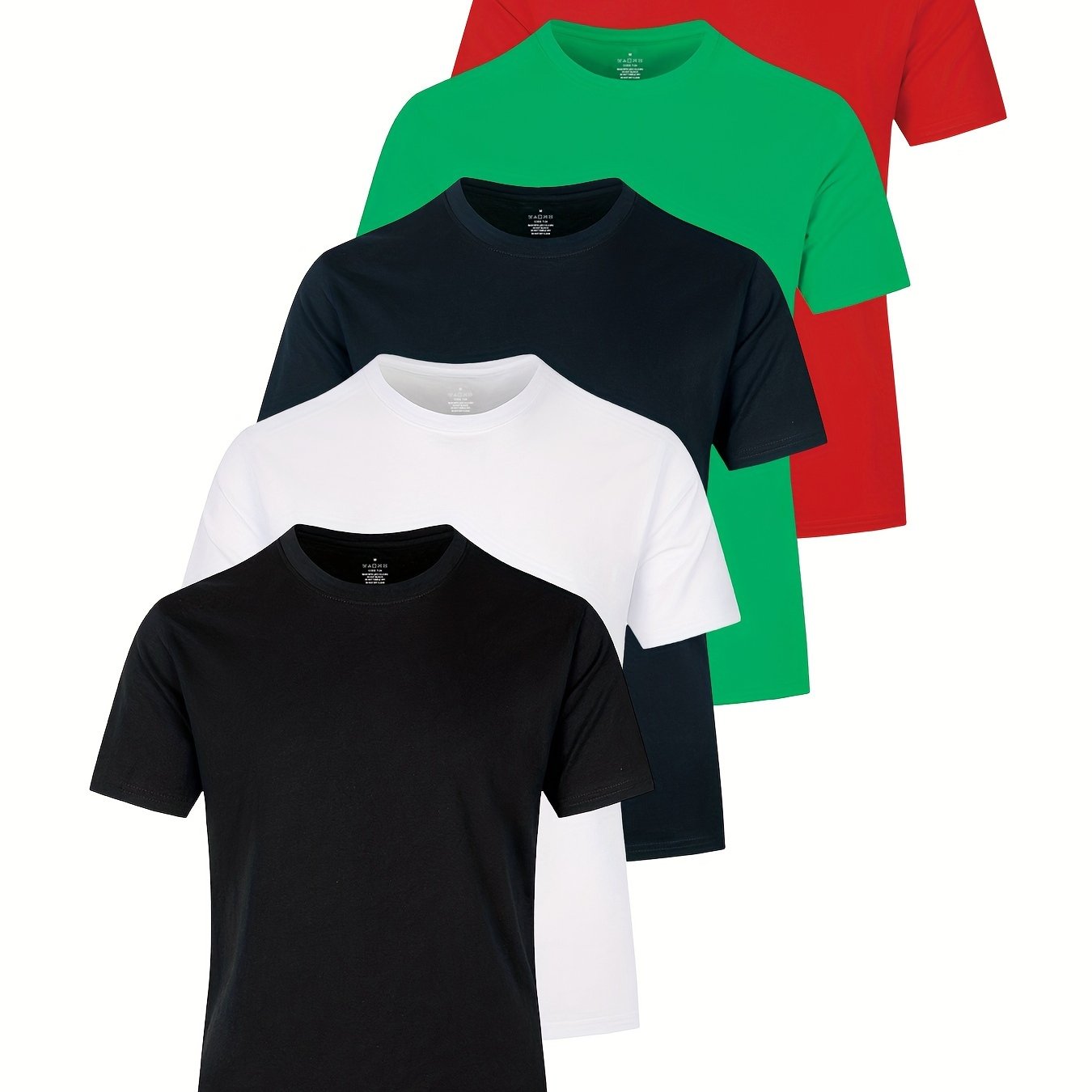 5 men's t-shirts | Various colors available