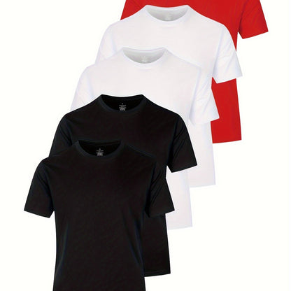 5 men's t-shirts | Various colors available