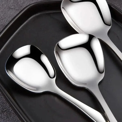 Bulk Spoon Set | Stainless Steel + Square Head