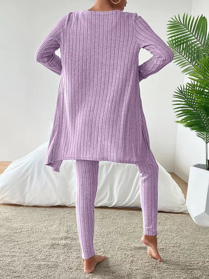 Ensemble trois pièces avec cardigan