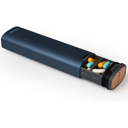 7-Day Pill Box – Stylish organiser made of aluminium and wood