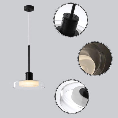 Pendellampe i fransk stil - elegant design i akryl og jern