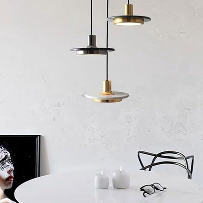 Elegant Modern Pendant Light with Marble Finish