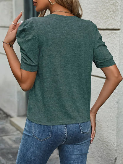 T-shirt à manches bouffantes