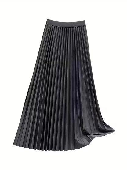 Jupe plissée taille haute