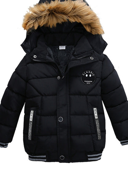 Padded Winter Jacket for Boys with Hood - Skei