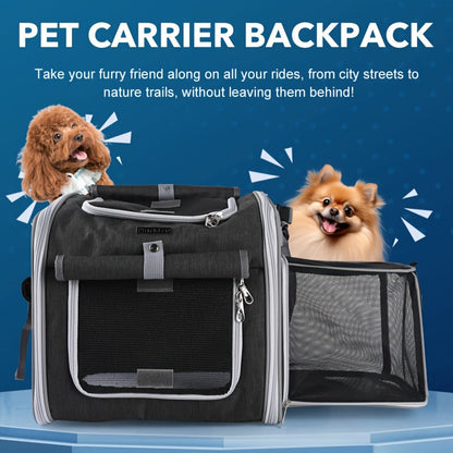Cesta extensible para bicicleta para mascotas - Cómoda y segura para perros pequeños y gatos