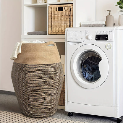 Large Woven Wicker Laundry Basket – Practical and Elegant for Any Laundry Room