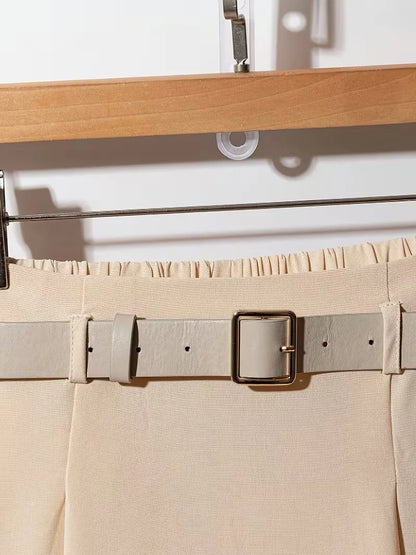 Jupe plissée taille haute