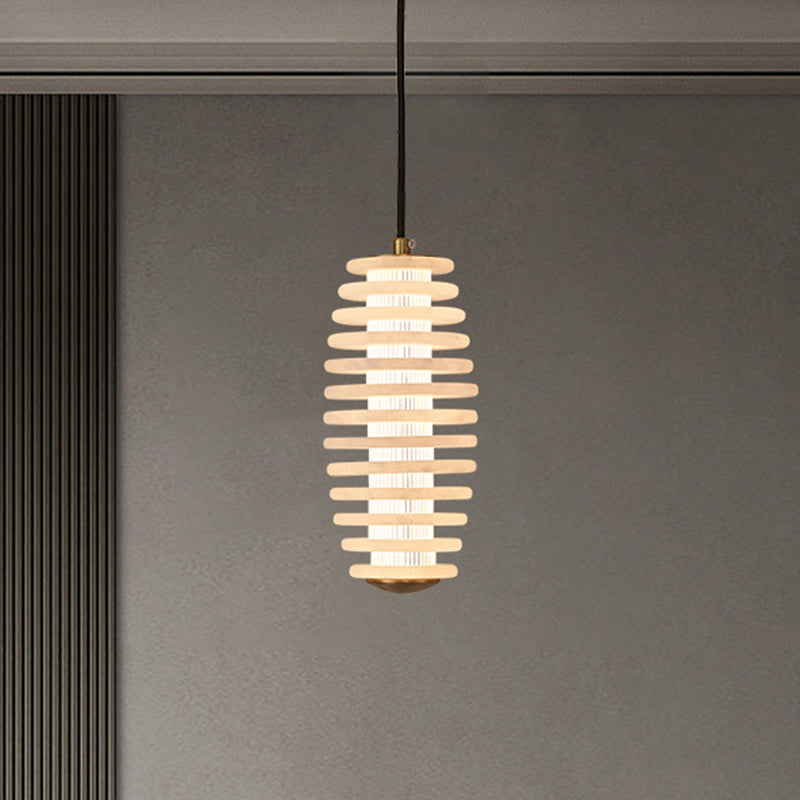 Scandinavian Round LED Pendant Light with Copper Finish