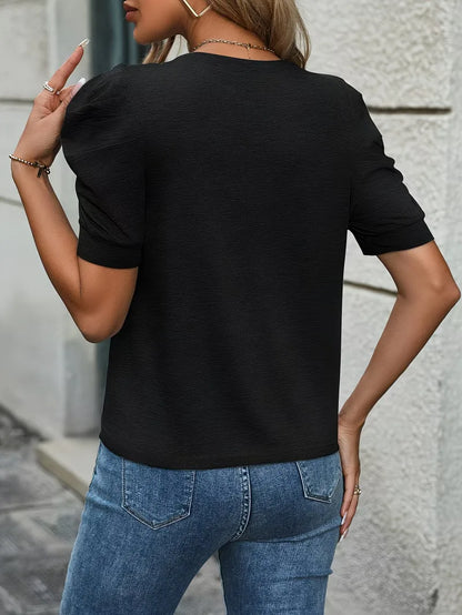 T-shirt à manches bouffantes