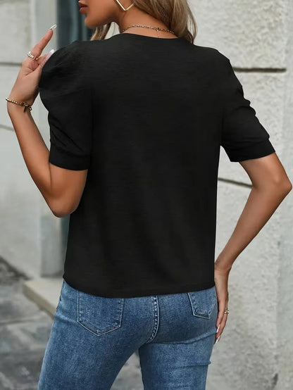 T-shirt à manches bouffantes