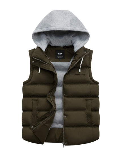 Gesteppte Damenweste mit Kapuze – Stilvolle und warme ärmellose Winterjacke