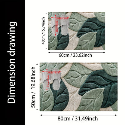 Leaf Bath Mat – Absorbent, Plush and Comfortable for the Bathroom
