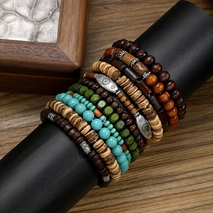 Set di braccialetti naturali - Per un look elegante
