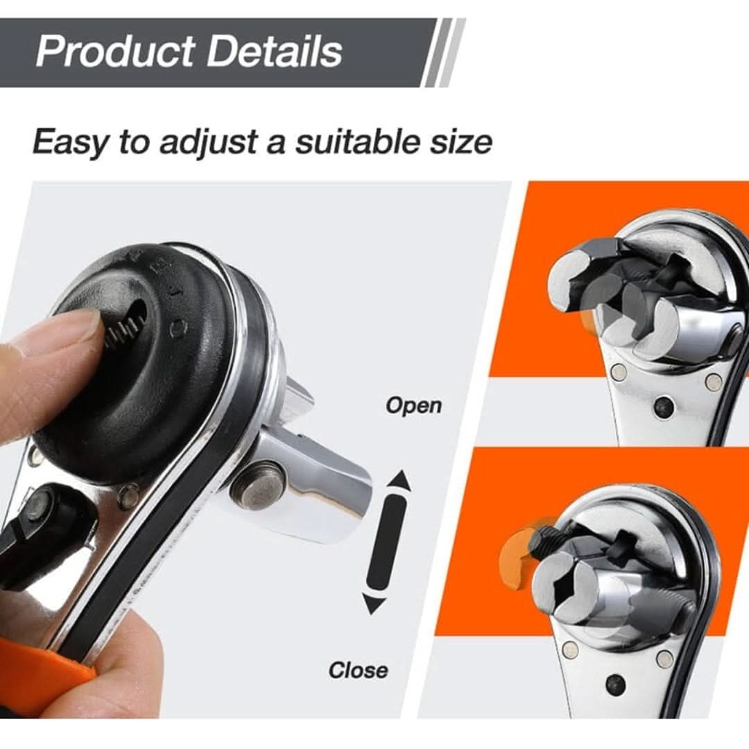 Adjustable Ratchet Wrench - Fits Everything