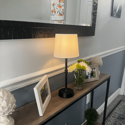 Cordless Table Lamp - LED Retro Fabric