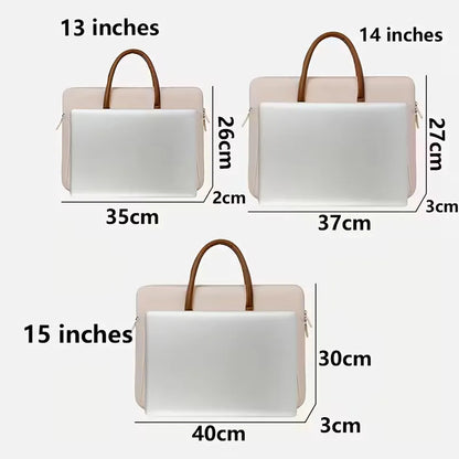 Laptop bag with front pocket and zip