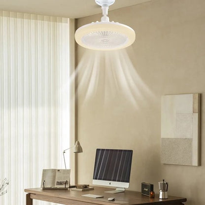 Stropní ventilátor s LED světlem do svítidla a pro příjemné ochlazení