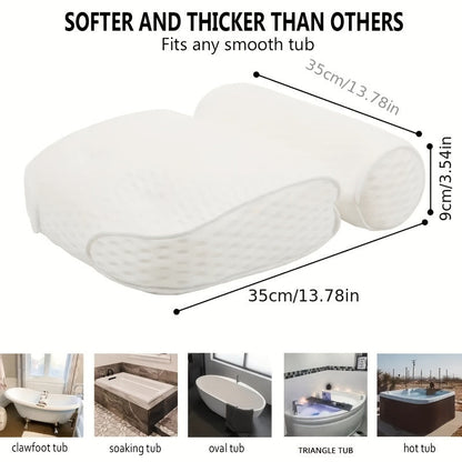 Relax Luxe Bath Cushion – Comfort and Support for Every Bathtub