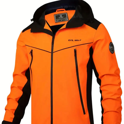 Giacca outdoor idrorepellente con design riflettente