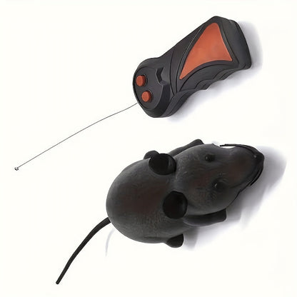 Juguete para gatos con forma de rata y control remoto - ideal para jugar y hacer bromas