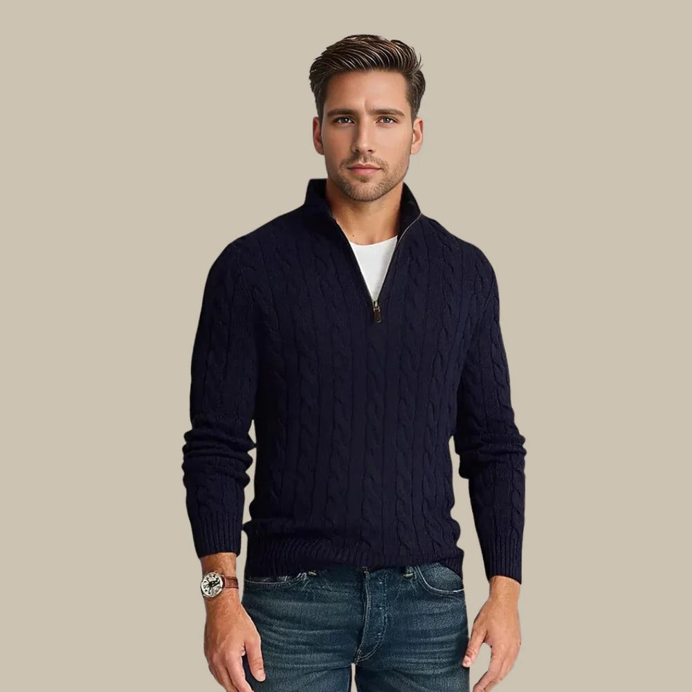 Stijlvolle sweater met rits voor heren - Anthony