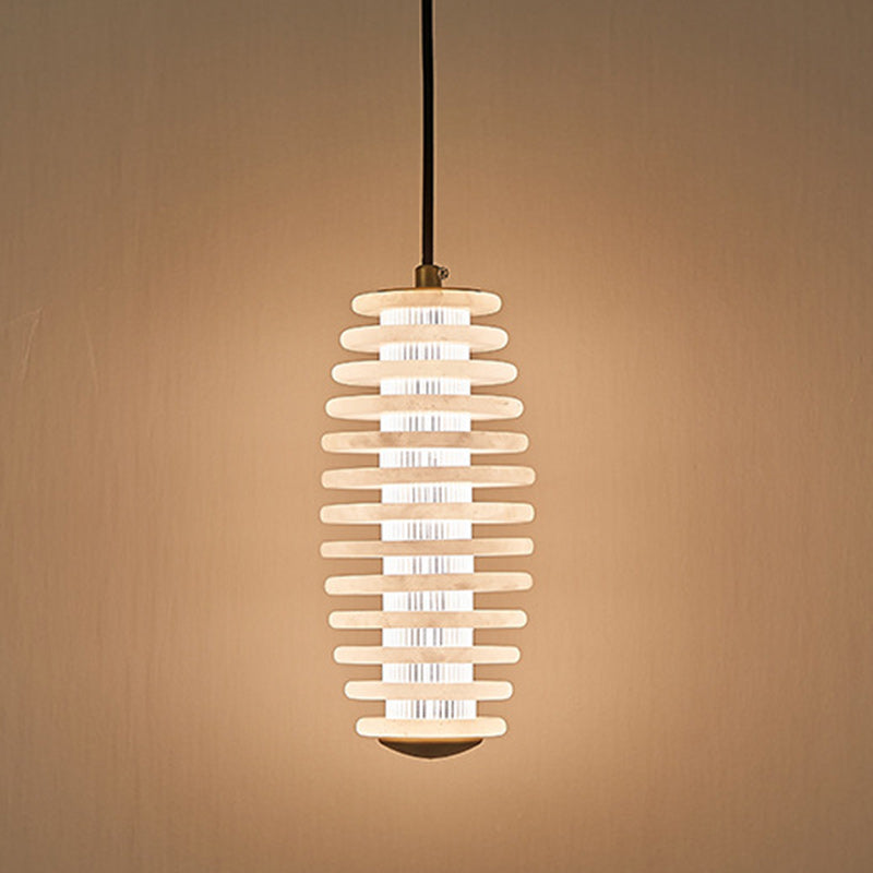 Scandinavian Round LED Pendant Light with Copper Finish