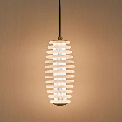 Scandinavian Round LED Pendant Light with Copper Finish