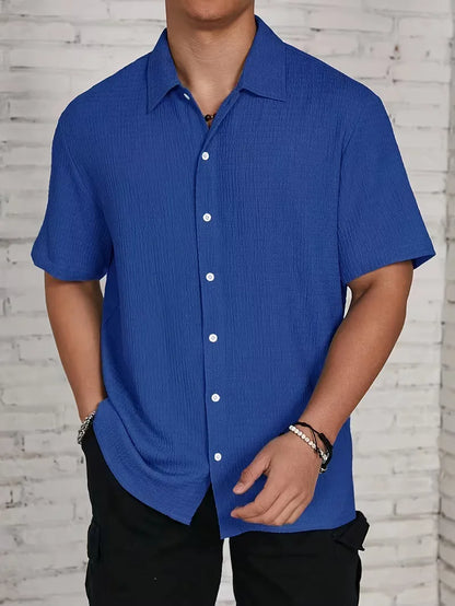 Chemise à manches courtes noire