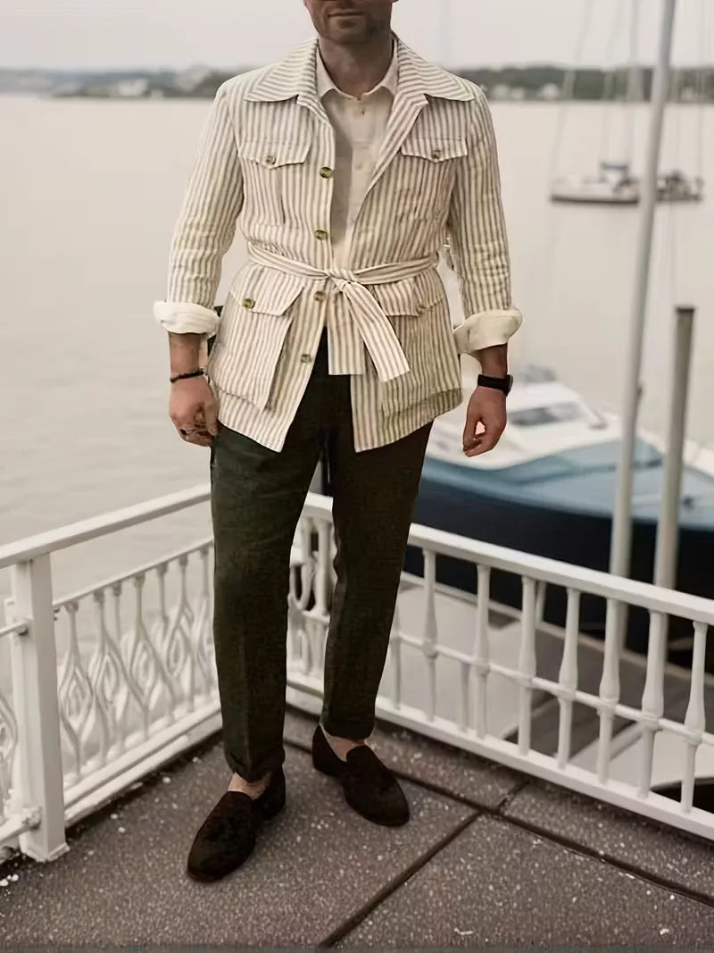 Chemise décontractée rayée