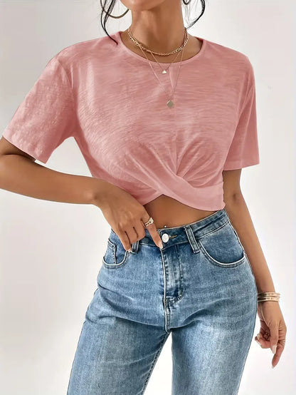 T-shirt avec détail torsadé