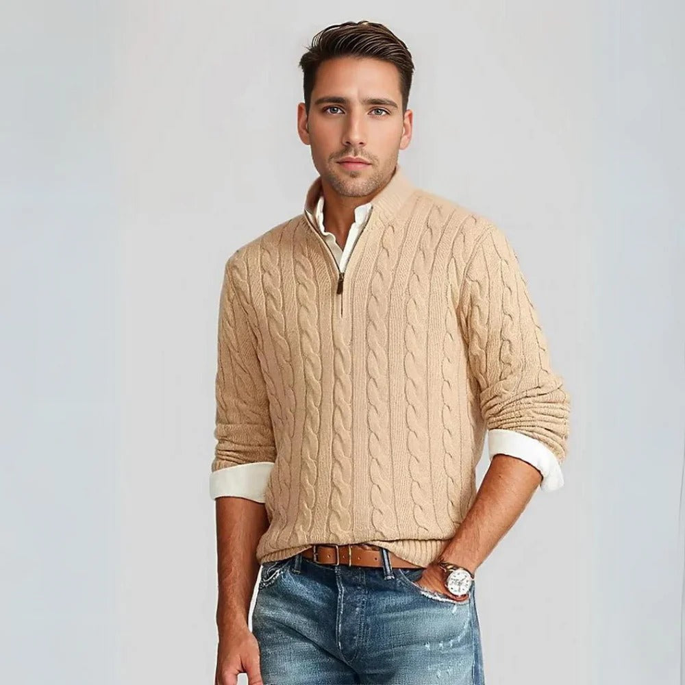 Stijlvolle sweater met rits voor heren - Anthony
