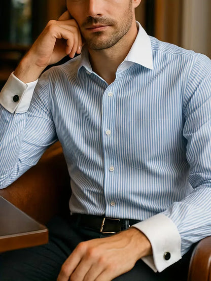 Chemise intelligente avec col mao