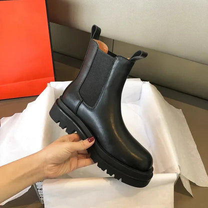 Ladies' Modern Chelsea Boots with Non-Slip Profile Sole