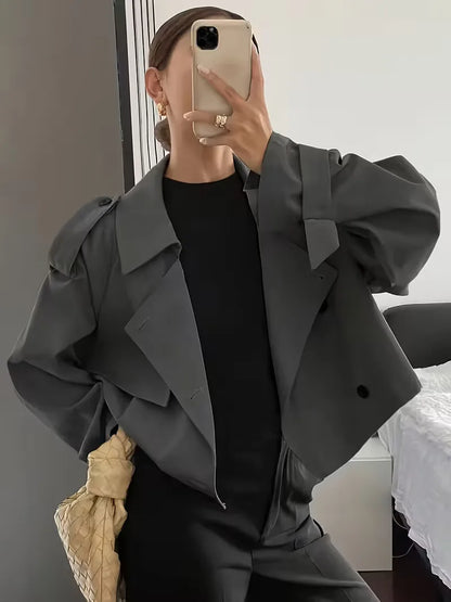 Oversized Fit Trench Coat