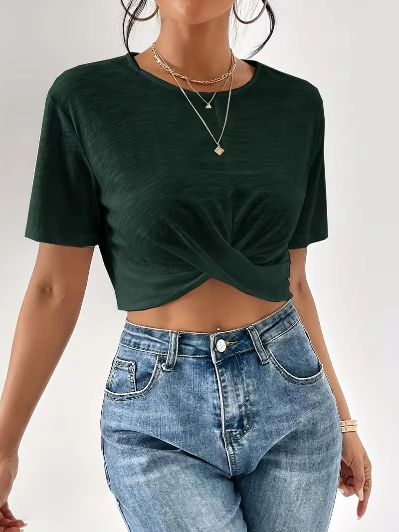 T-shirt avec détail torsadé