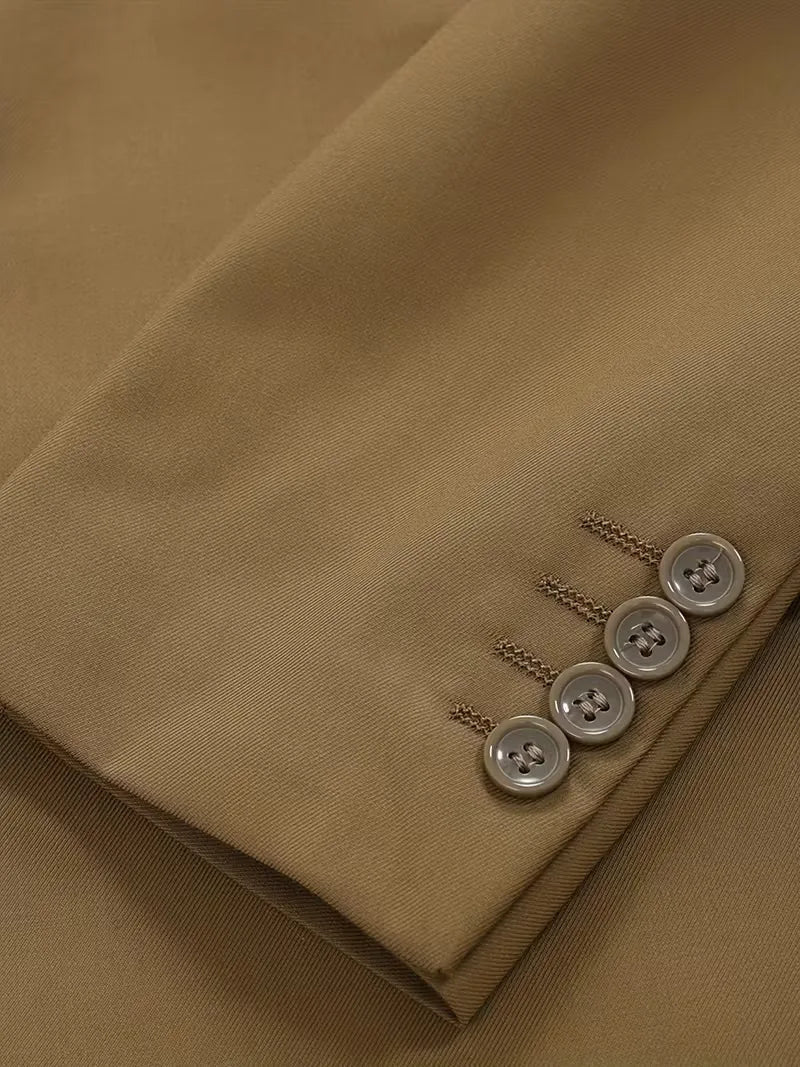 Blazer ajusté avec col mandarin