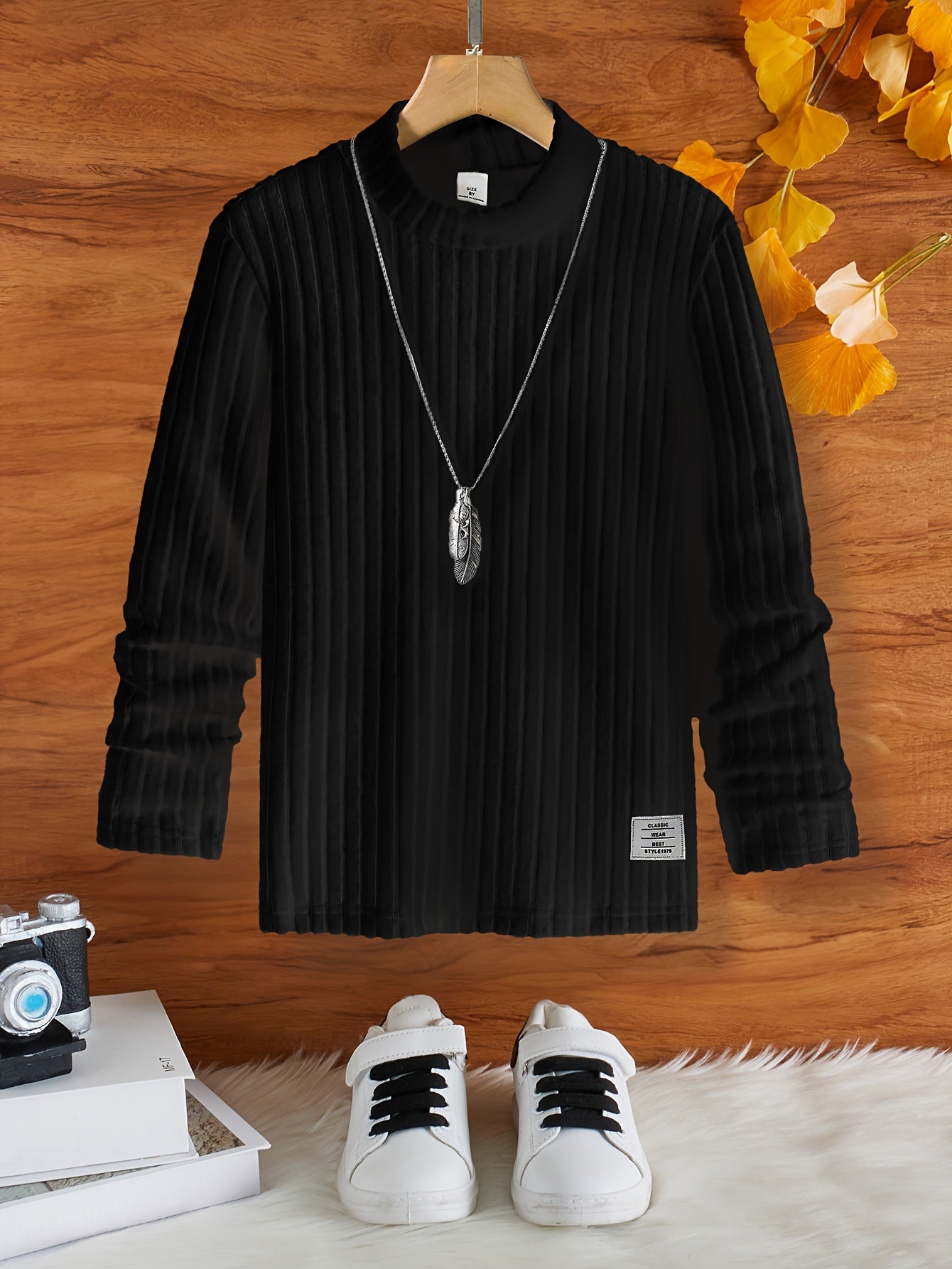 Boys' Casual Roll Neck Jumper for Kids - Bonni