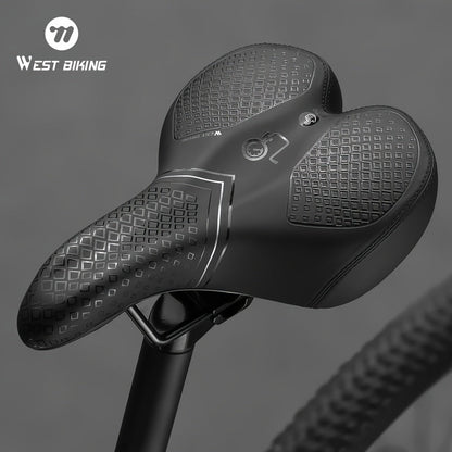 Inflatable Bicycle Saddle with Air Cushion for Comfort During Long Rides