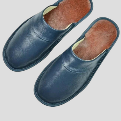 Men's Leather Slippers