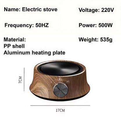 Mini-Elektrokochplatte mit Temperaturregelung für den kompakten Gebrauch
