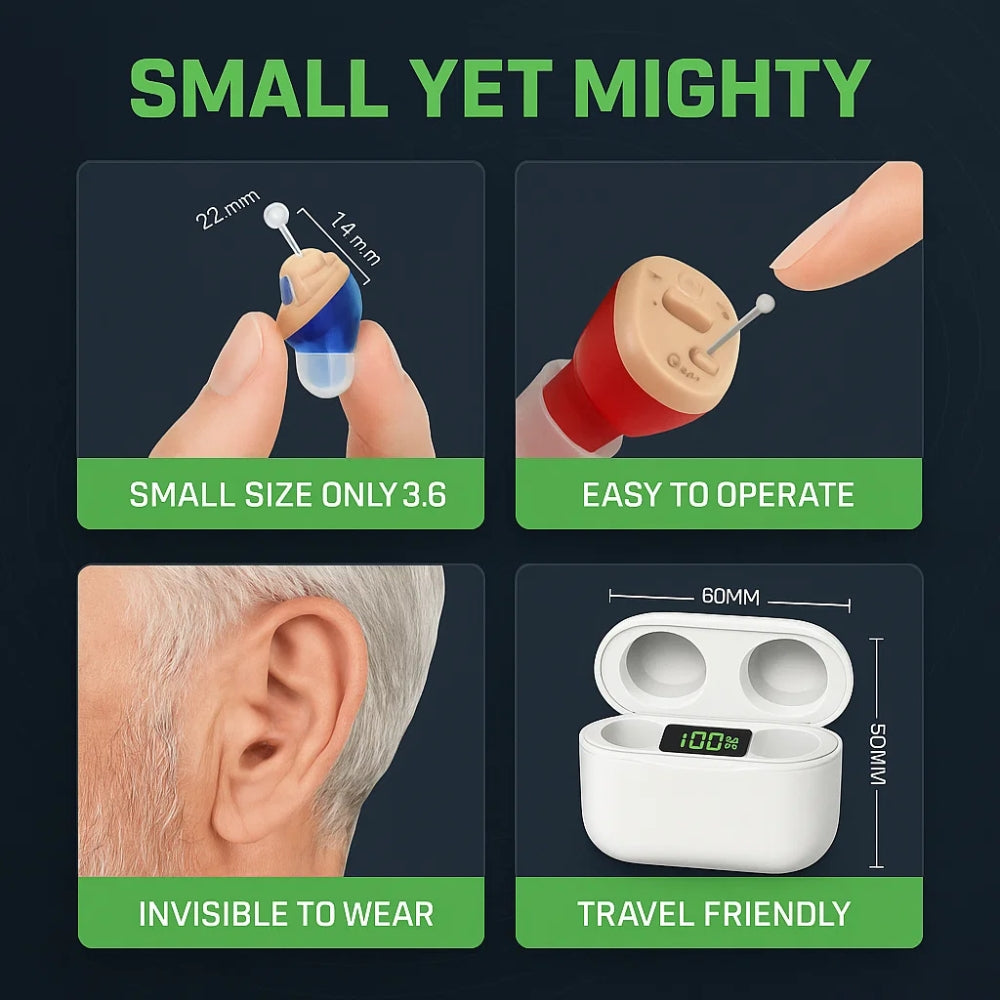 Invisible Hearing Amplifier for Seniors – Clear Sound & Comfortable Daily Use