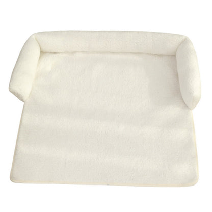 Cosy non-slip dog bed blanket with neck cushion
