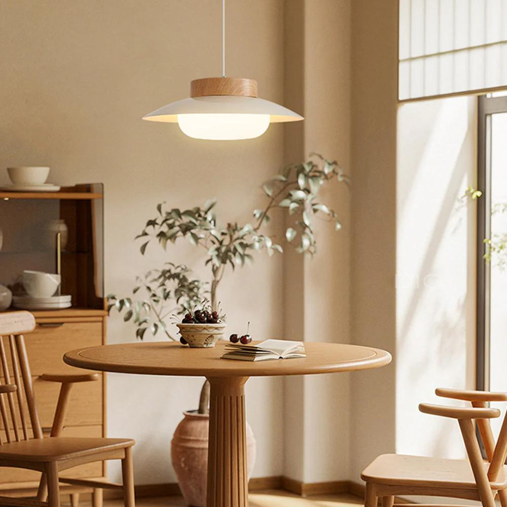 Japandi krémszínű függőlámpa – Minimalista és stílusos