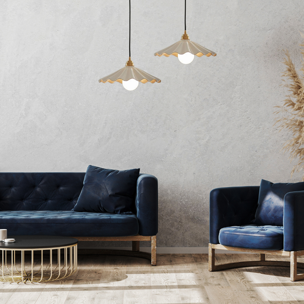 Japandi Ceramic Pendant Light – Minimalist and Elegant