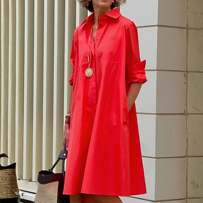 Vestido polo elegante para mulher