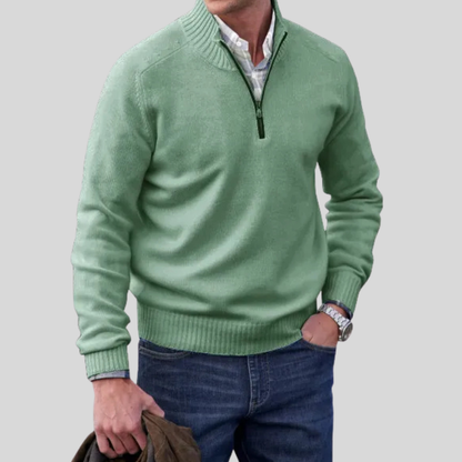 Men's Zip Front Sweater