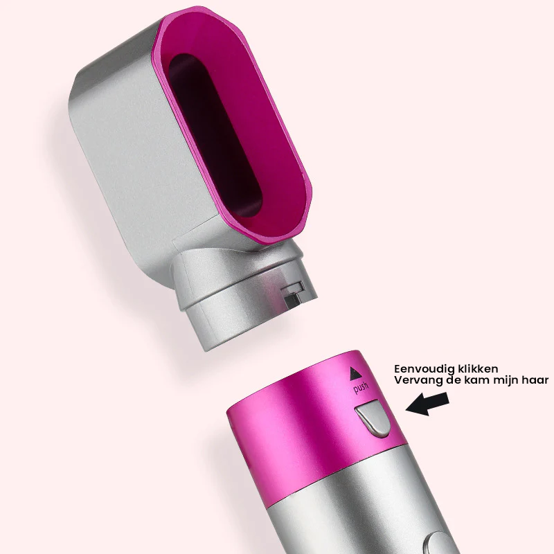 Professional high-power curling iron with various attachments